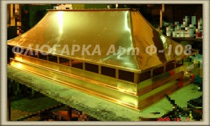 Медный колпак на печную трубу арт. ф-108