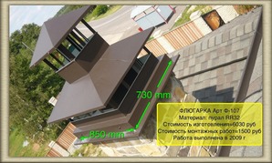 Колпак на трубу с выведеным каналом газохода