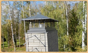Металлический колпак на трубу Ral 7024